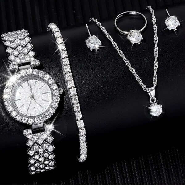 Set Elegant de Bijuterii Diamonda 5 în 1